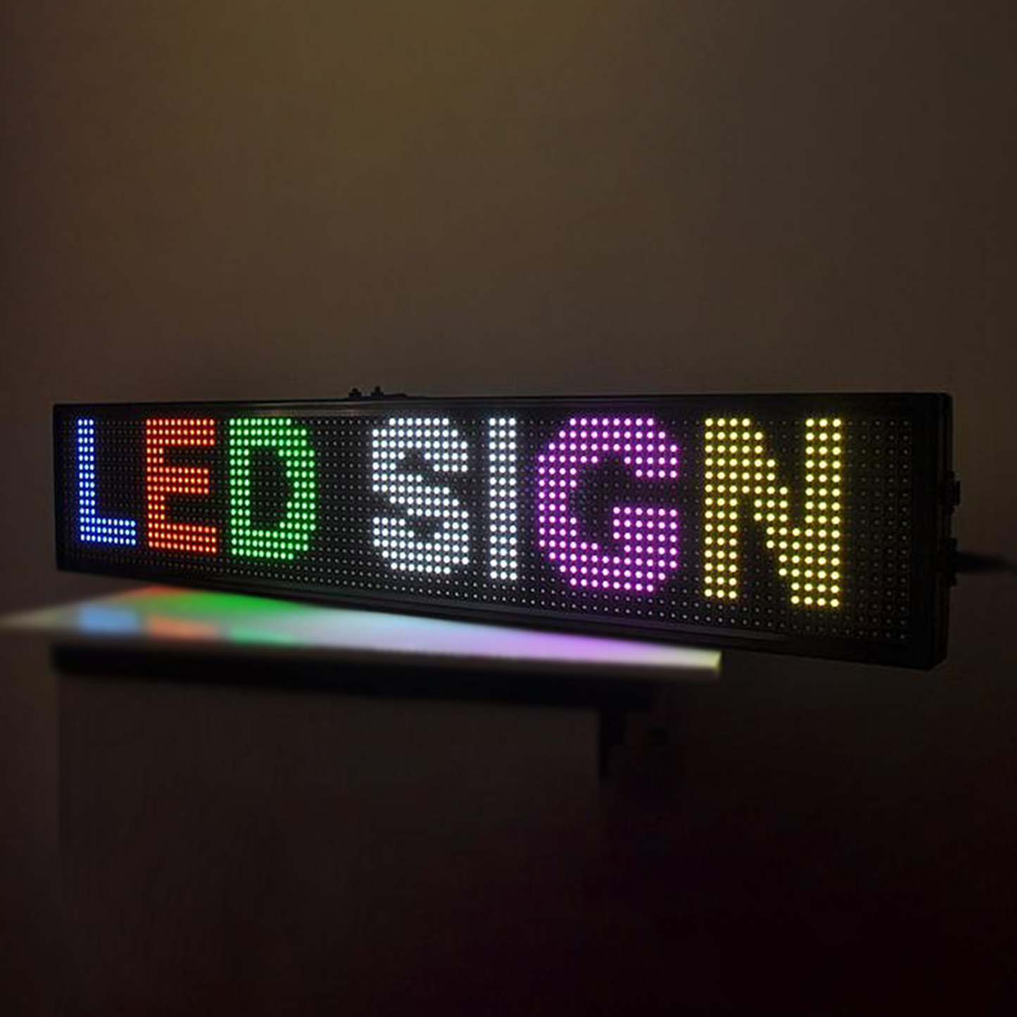 LED Scrolling Sign P10 131x19cm indoor
